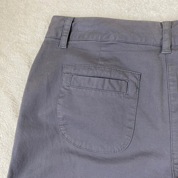 Vintage Talbots Wide Leg Cropped Pants Women Size 10 Gray Stretch Culottes NWT - Picture 5 of 9